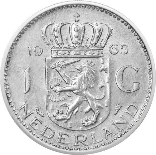 1 Gulden Juliana 1954 1968 Netherlands Silver Coin Florinus Lv