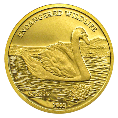 1000 Togrog Swan 2006 Mongolia 1 25 oz. gold coin Florinus.lv