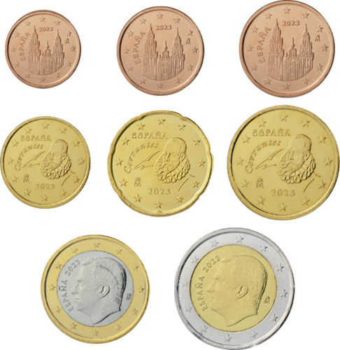 2023 Spain UNC Euro coin set Florinus.lv