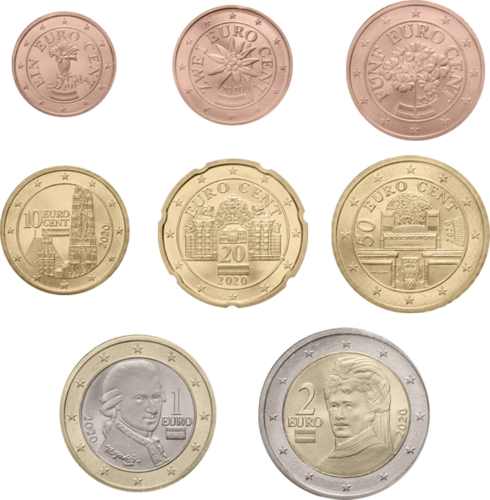 Vooruitgang Pastoor Klaar 2020 Austria Euro coin set! - Florinus.lv