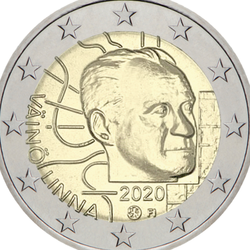 2020 Finland Vaino Linna 2 euro coin 