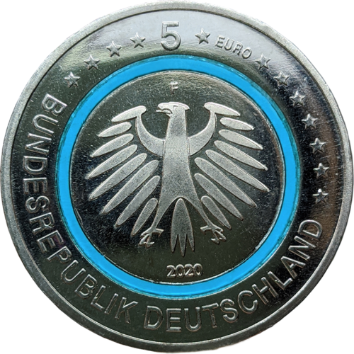 2020 Germany Subpolar Zone 5 euro polymeric coin Florinus.lv